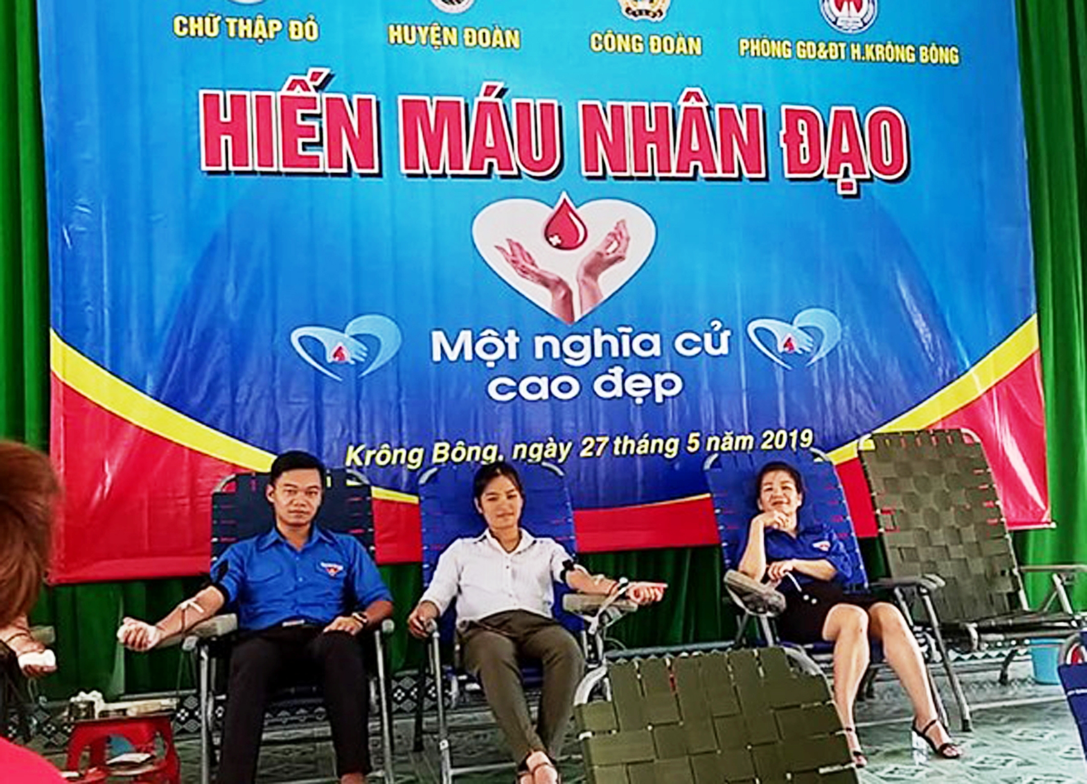 Huyện Krông Bông tổ chức hiến máu nhân đạo năm 2019